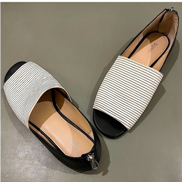 BOTKIER-All leather flats 🤍🖤 - Picture 2 of 9